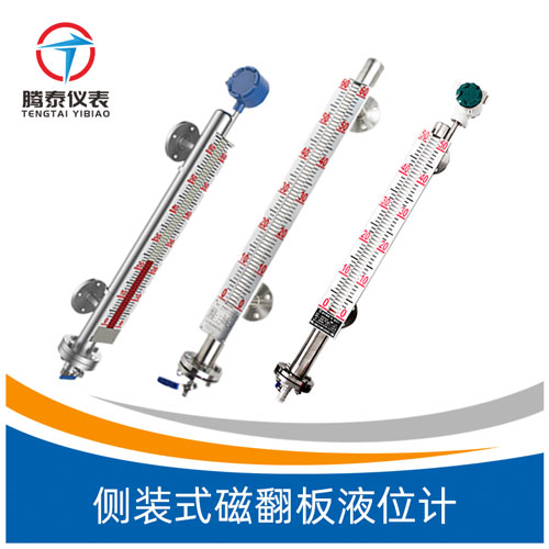 <b>側(cè)裝式磁翻板液位計(jì)</b> <b>側(cè)裝式磁翻板液位計(jì)</b>